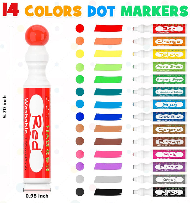 Dot Markers - Set of 14