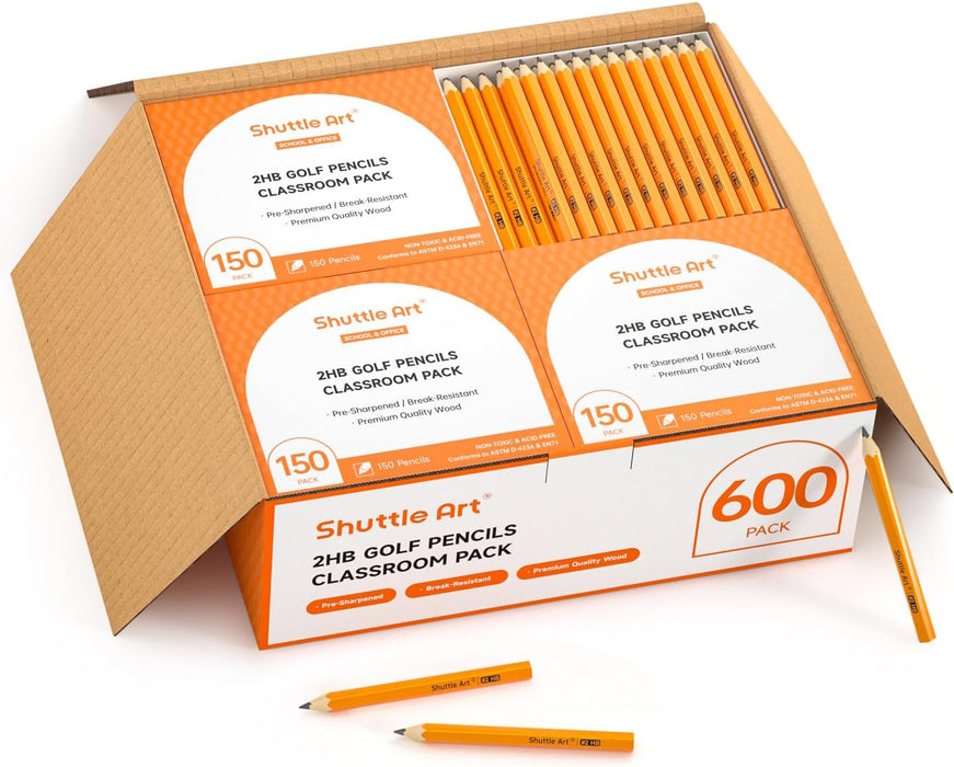 #2 HB Golf Pencils - Set of 600