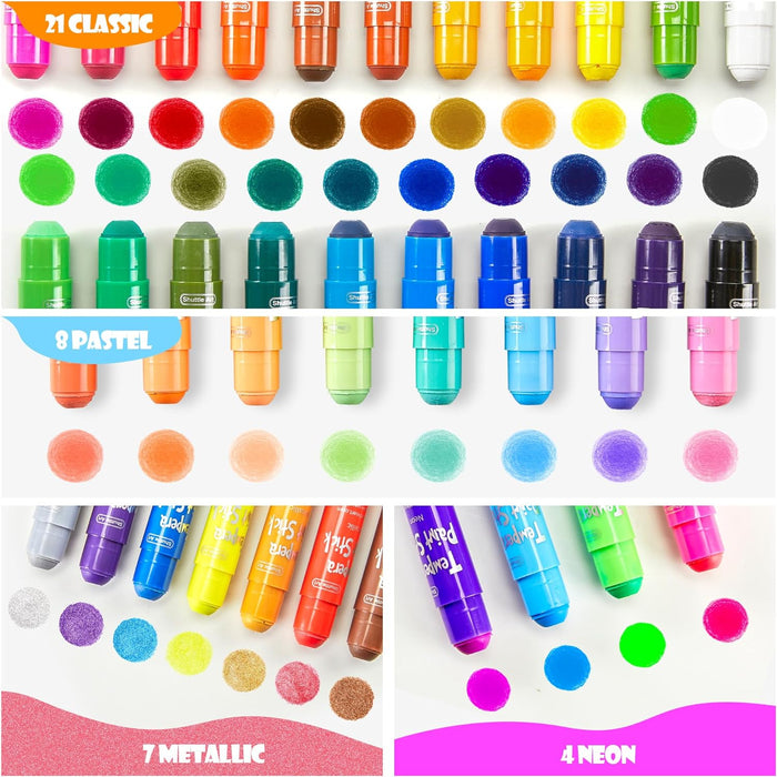 Tempera Paint Sticks - Set of 40 Colors