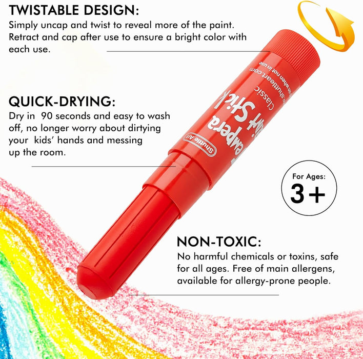 Tempera Paint Sticks - Set of 40 Colors