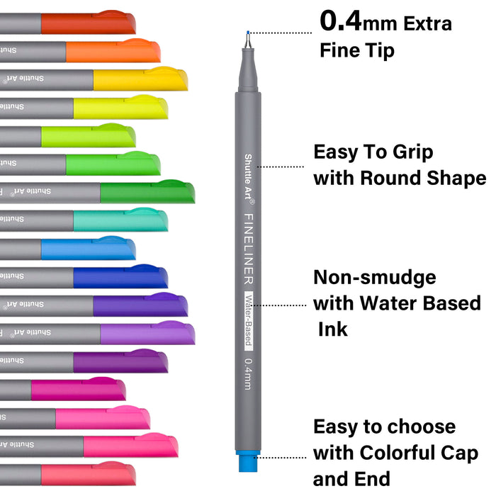 Colored Fineliner Pens - Set of 110