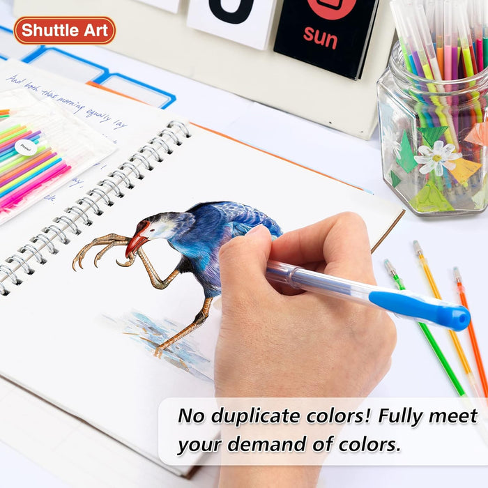 Colored Gel Pen Refills - Set of 180 Colors