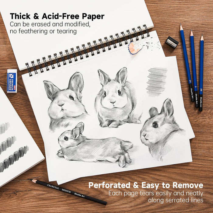Sketch Pad, 9x12” - Pack of 2(110 Sheets Each)