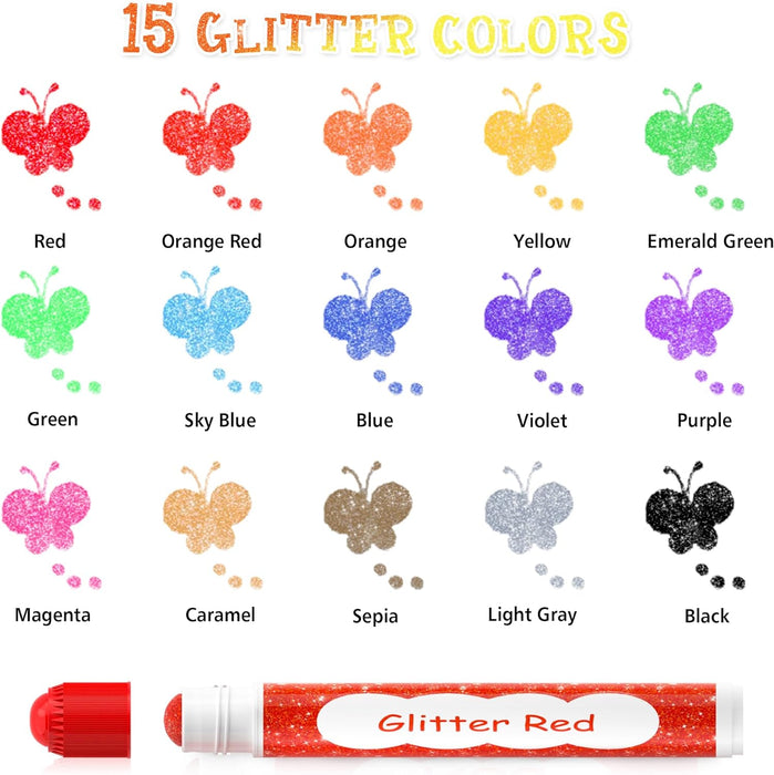 Dot Markers-Set of 15 Glittter