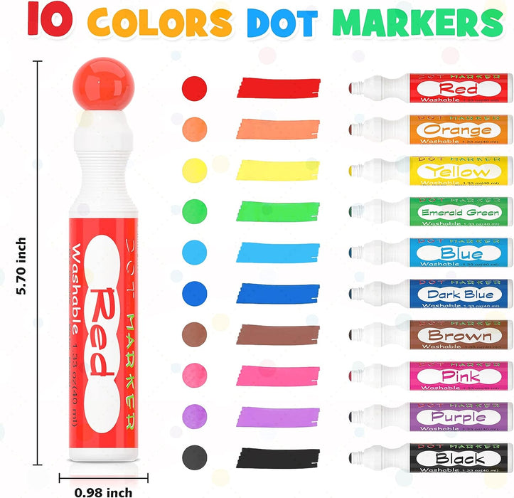 Dot Markers - Set of 10