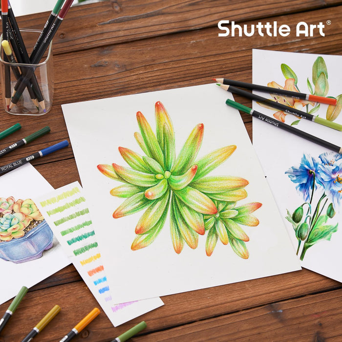 Colored Pencils, Botanical Themed - Set of 36