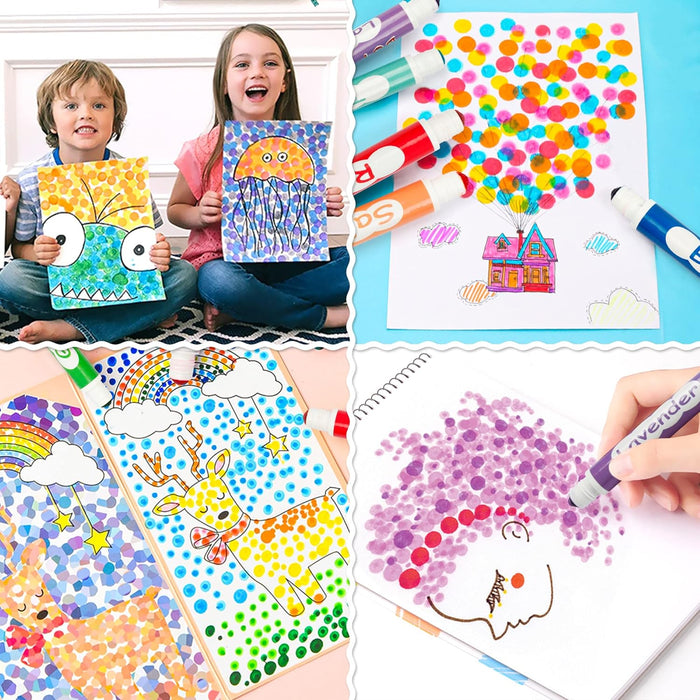 Washable Dot Markers with Free Activity Book -Set of  26