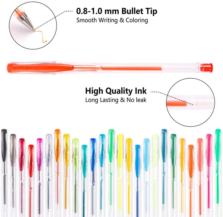 Colored Gel Pens, 2 pack 120 Colors Gel Pens - Set of 240