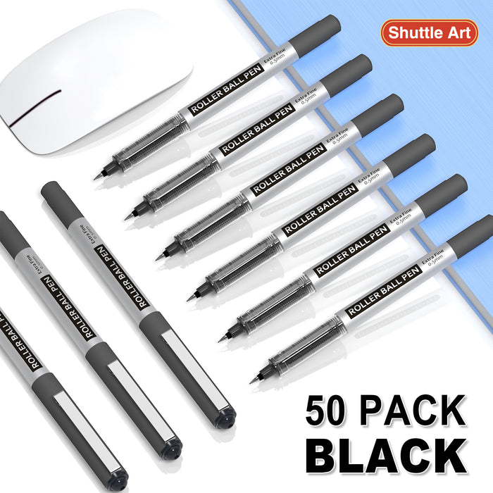 Black RollerBall Pens - Set of 50