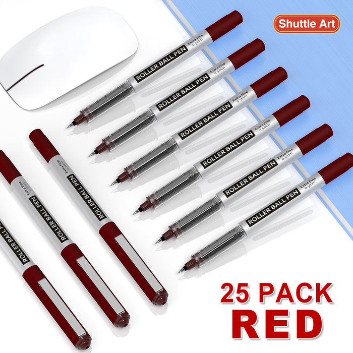 Red RollerBall Pens - Set of 25