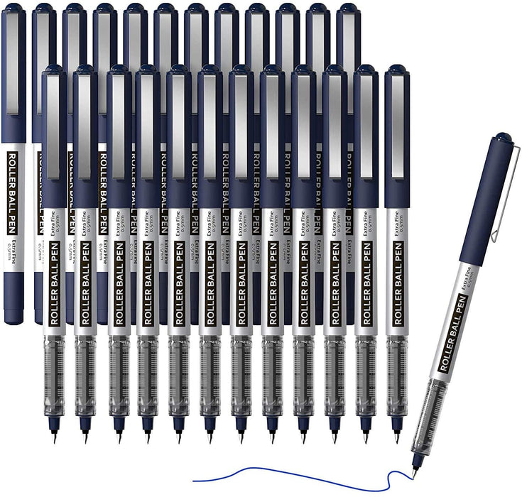 Blue RollerBall Pens - Set of 25