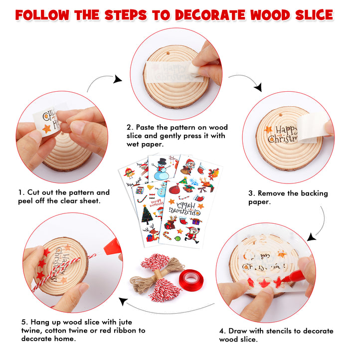 Wood Slices Kit - Set of 70