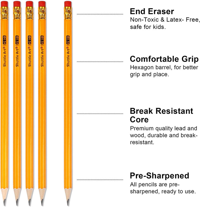 Wood-Cased #2 HB Pencils - Set of 600