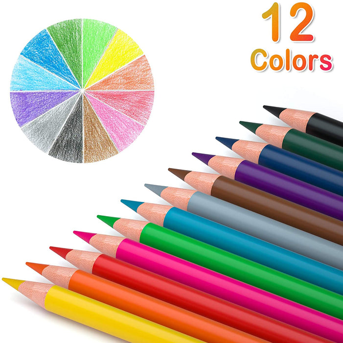 Colored Pencils Bulk,12 Colors - Set of 408