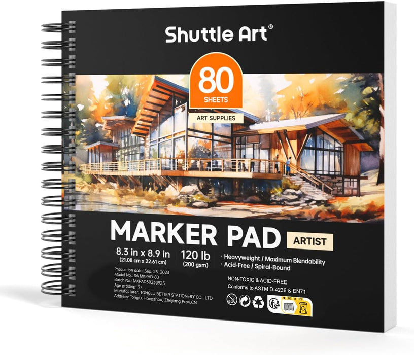 Marker Pad, 8.3”x8.9” - Set of 80 Sheets
