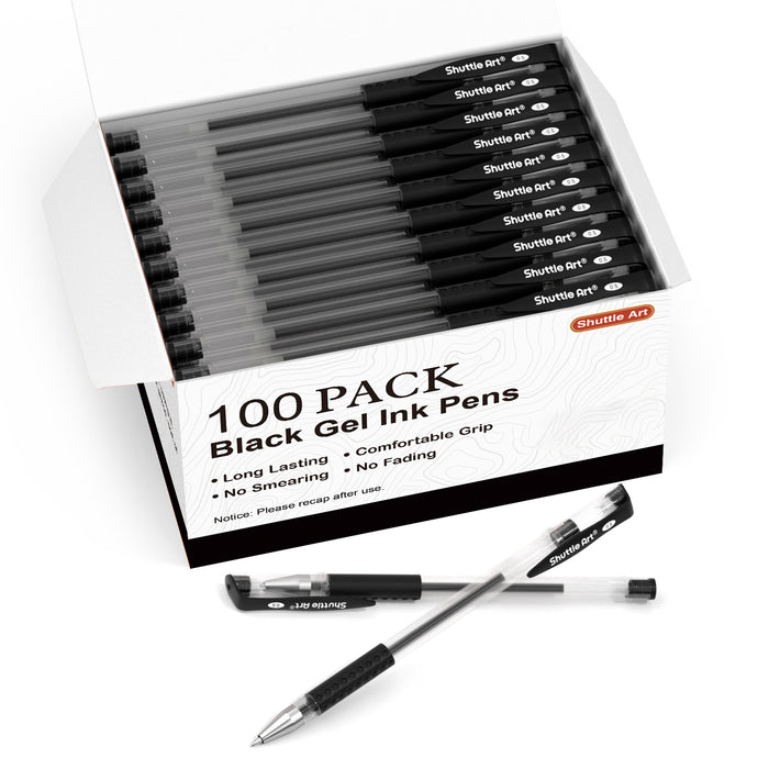 Black Gel Pens - Set of 100