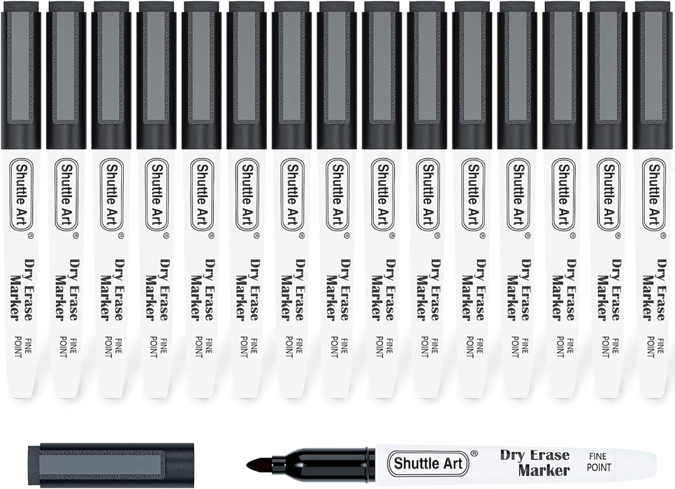 Black Dry Erase Markers - Set of 15