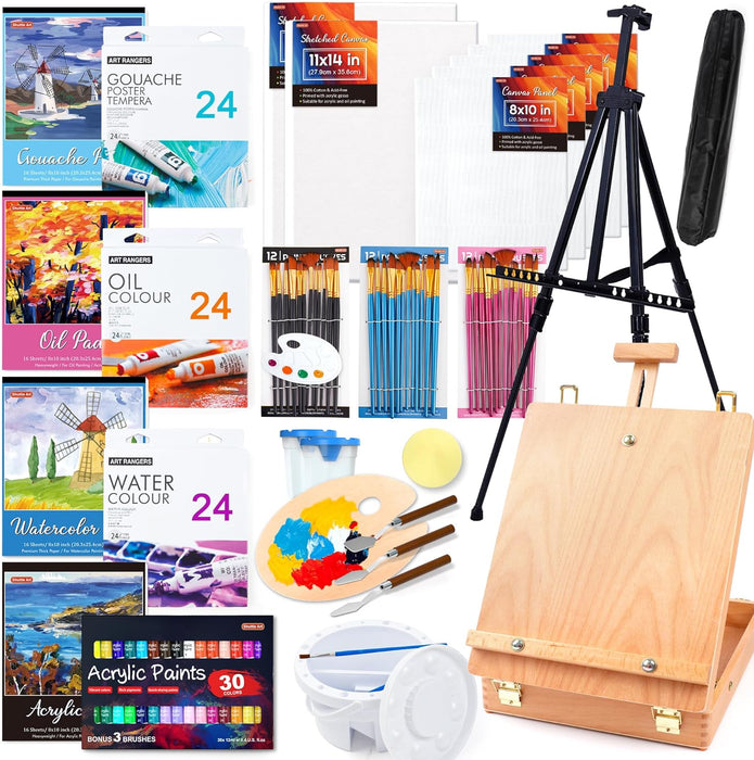 Coloring Books Portable Comes With Paint Watercolor Paper Portable for  Adults Gouache Art Painting Supplies Artist Tool Set