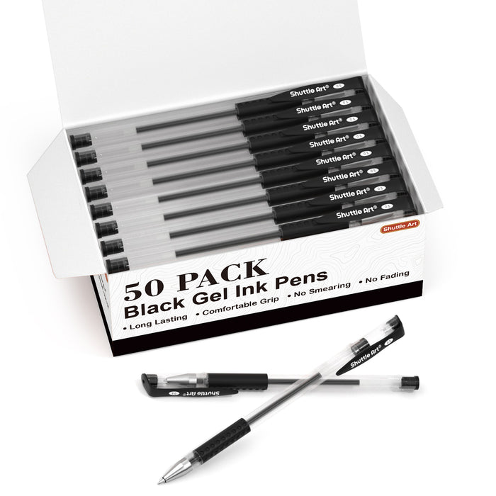 Black Gel Pens - Set of 50