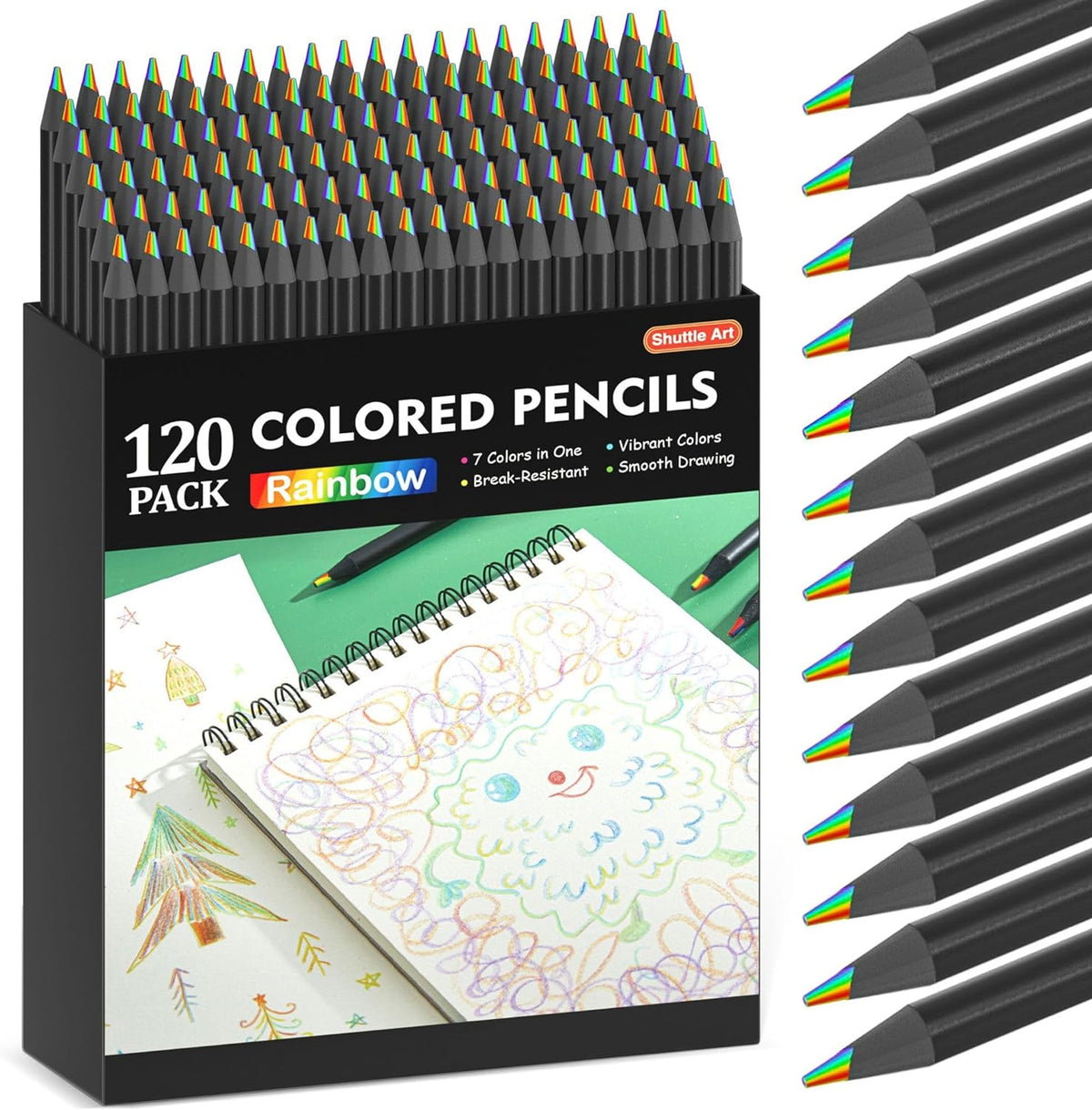 Basics Premium Colored Pencils, Soft Core, 24 Count, Pack of 1,  Multicolor