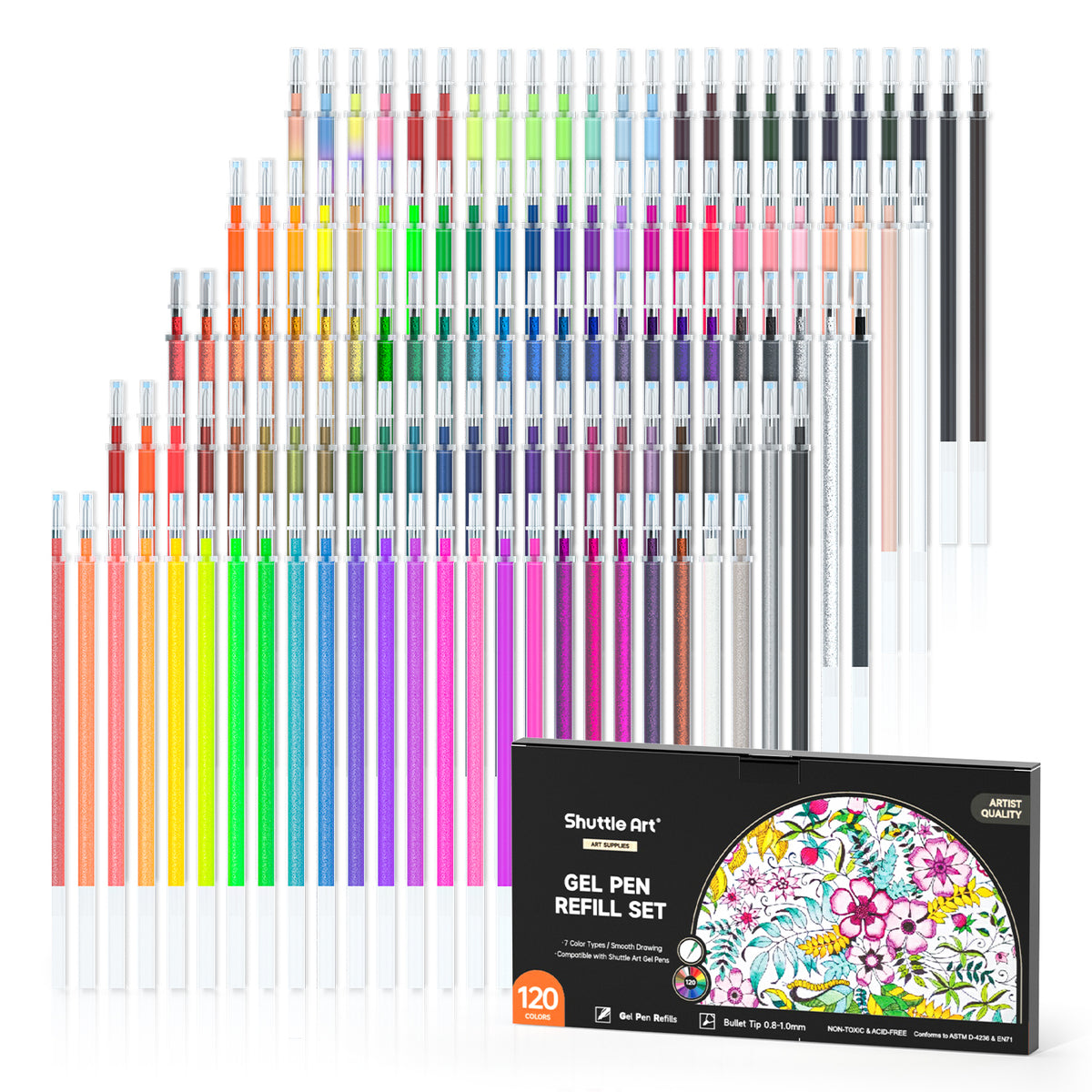 Refillable outlet gel pens