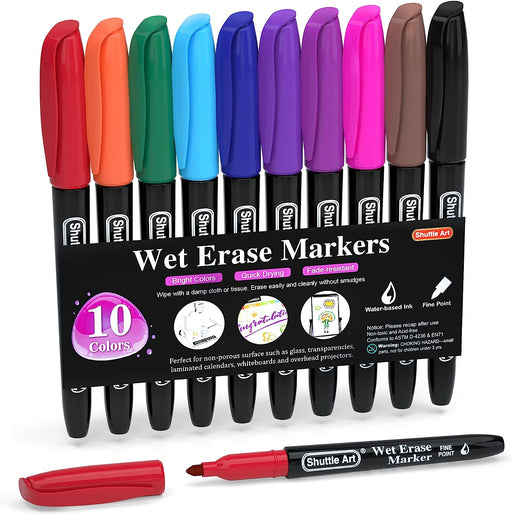 Shuttle Art 304 Pack Washable Markers, 16 Assorted Colors Broad