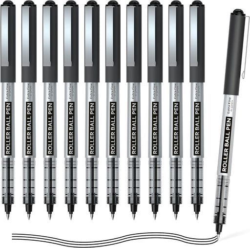 FZRXNHT Black Gel Pens, 70 Pack Shuttle Art Retractable Medium Point  Rollerball Gel Ink Pens Smooth Writing with Comfortable Grip for