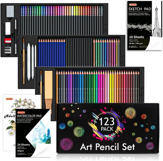 Art Pencil Set - 123 Piece