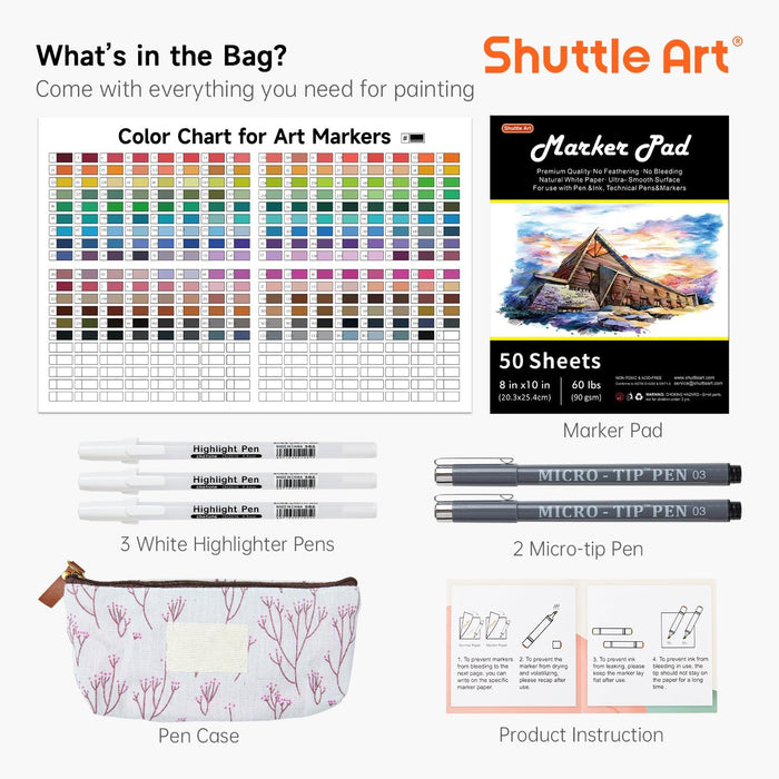 Dual Tip Art Marker - Set of 240 Colors — Shuttle Art