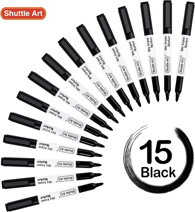 Black Dry Erase Markers - Set of 15