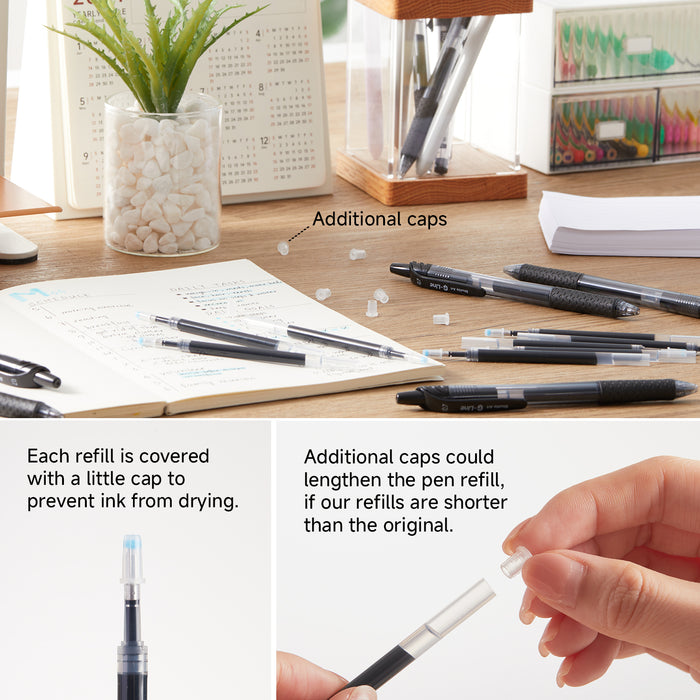 Retractable Gel Pen Refills - Set of 30