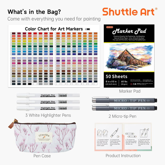 Dual Tip Art Markers - Set of 101 — Shuttle Art
