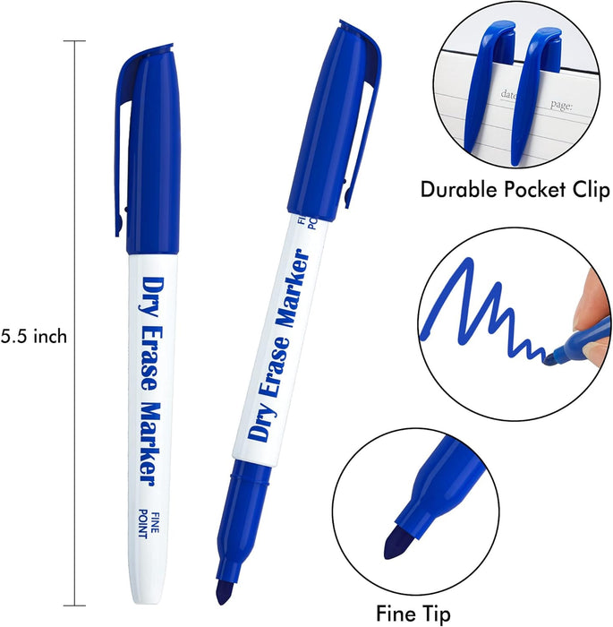 Blue Dry Erase Markers - Set of 100