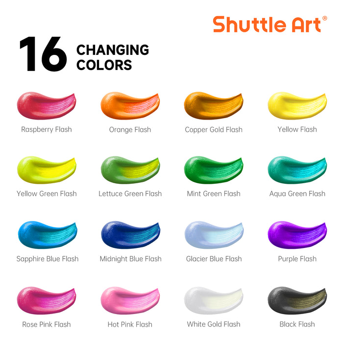 Color Change Acrylic Paint - Set of 16