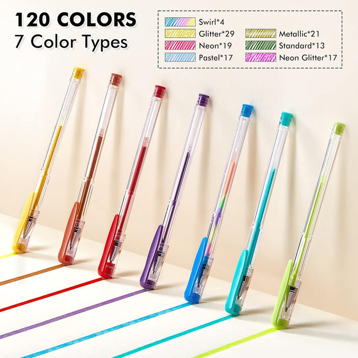 Unique Colors Gel Pens - Set of 120