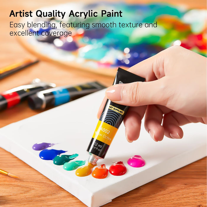 Acrylic Paint Set,12ml Tubes - Set of 16