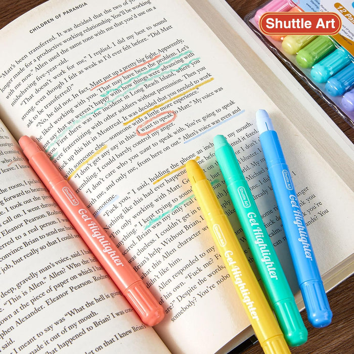 Bible Highlighters - Set of 12 Pastel Colors