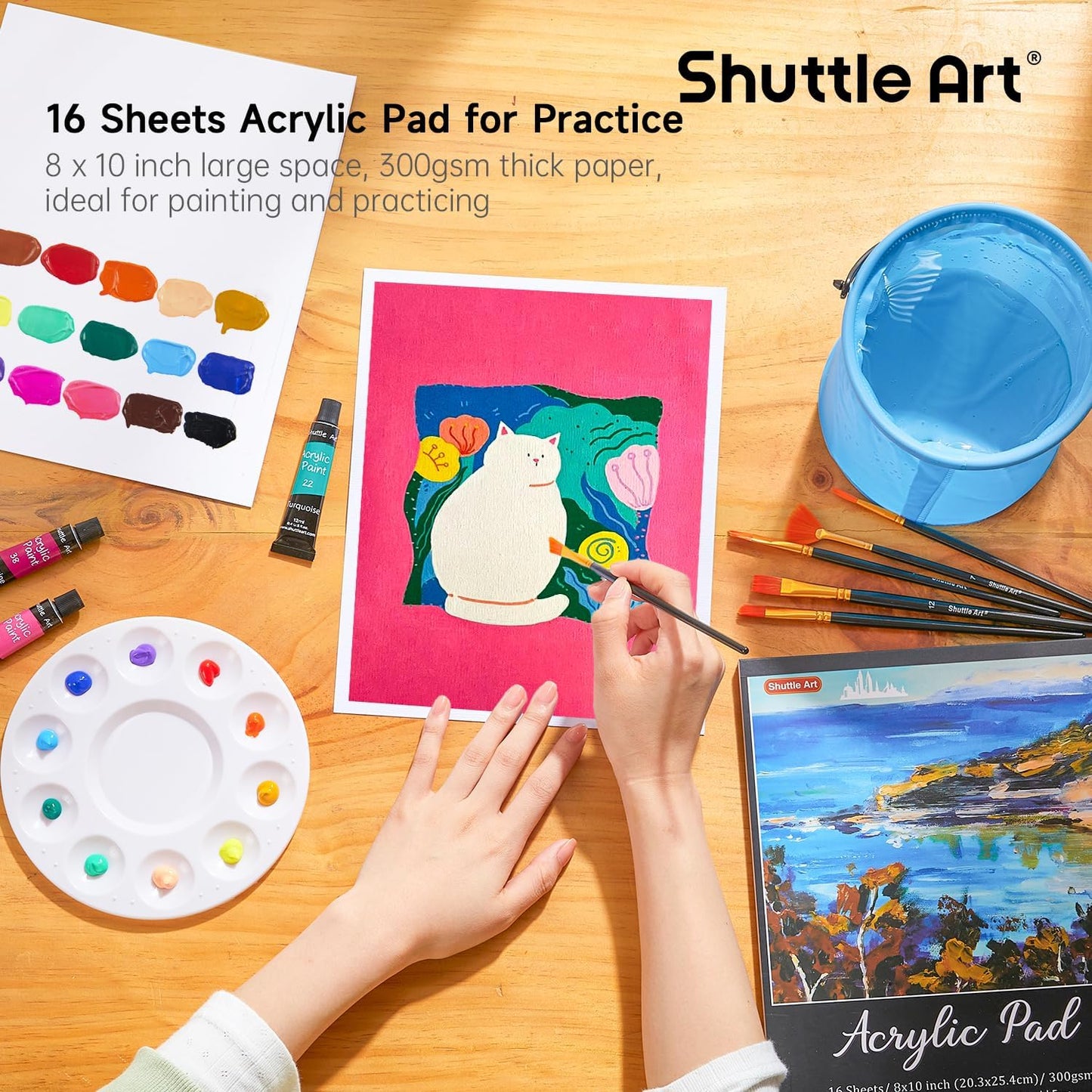 Acrylic Painting Set - 54 Pack