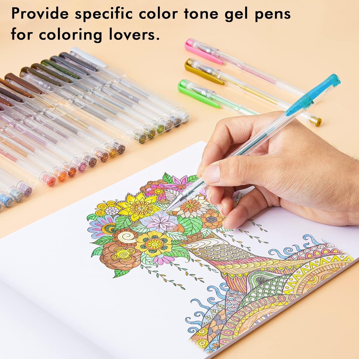 Earth Tone Gel Pens- Set of 30 with 30 Refills