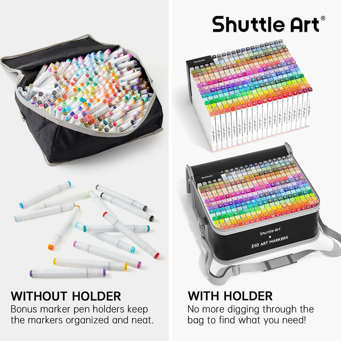 Dual Tip Art Markers - Set of 310 + 9 — Shuttle Art