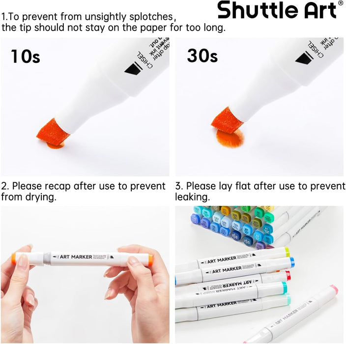 Dual Tip Art Markers - Set of 172