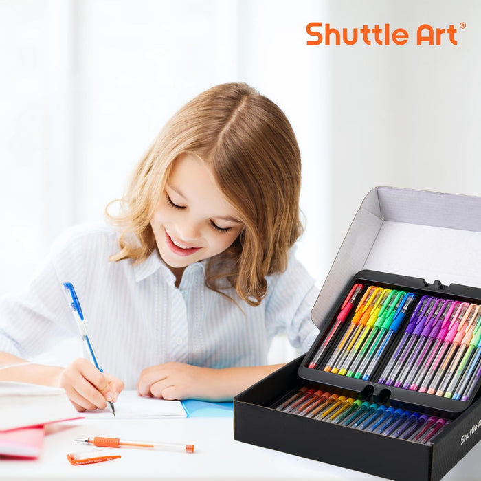 Colored Gel Pens, 60 Colors with 60 Refills - Set of 120 — Shuttle Art