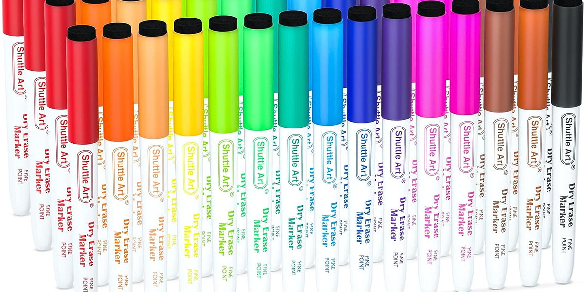 Le Color dry erase markers for dark surfaces 