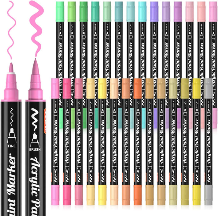 Acrylic Markers Set of 12 Acrylic Paint Pens Vibrant Art 