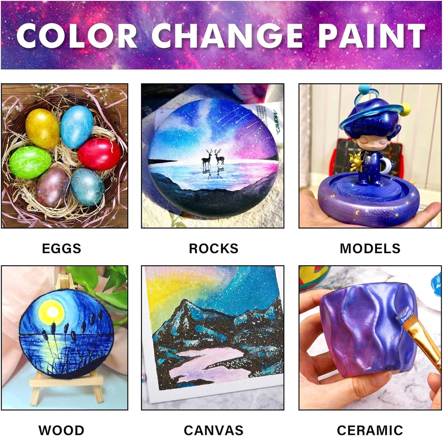 Color Change Acrylic Paint - Set of 16