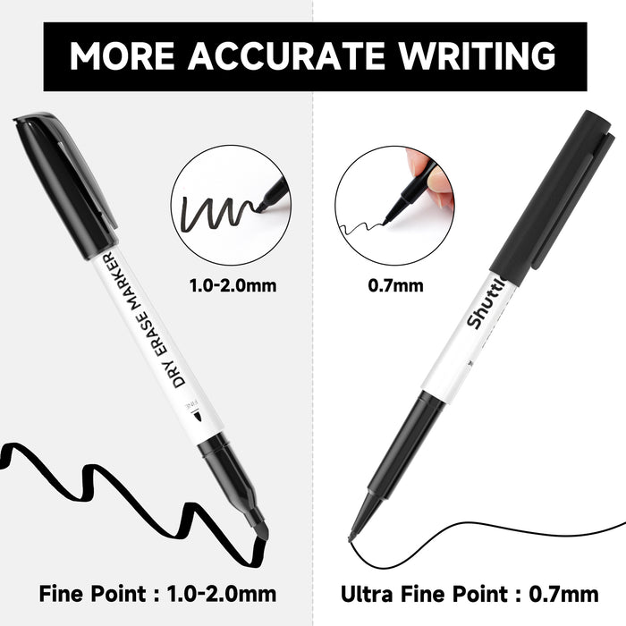 Ultra Fine Dry Erase Markers - Set of 15