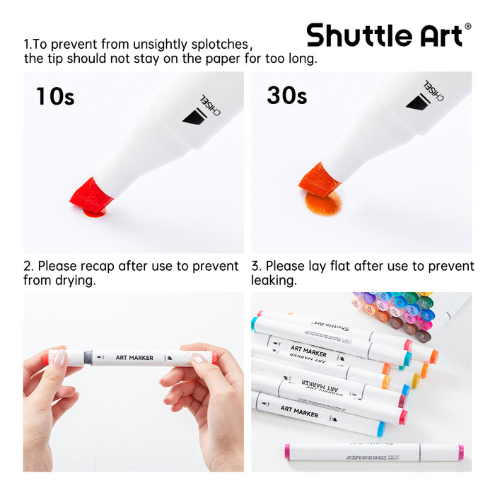 Dual Tip Art Markers - Set of 121