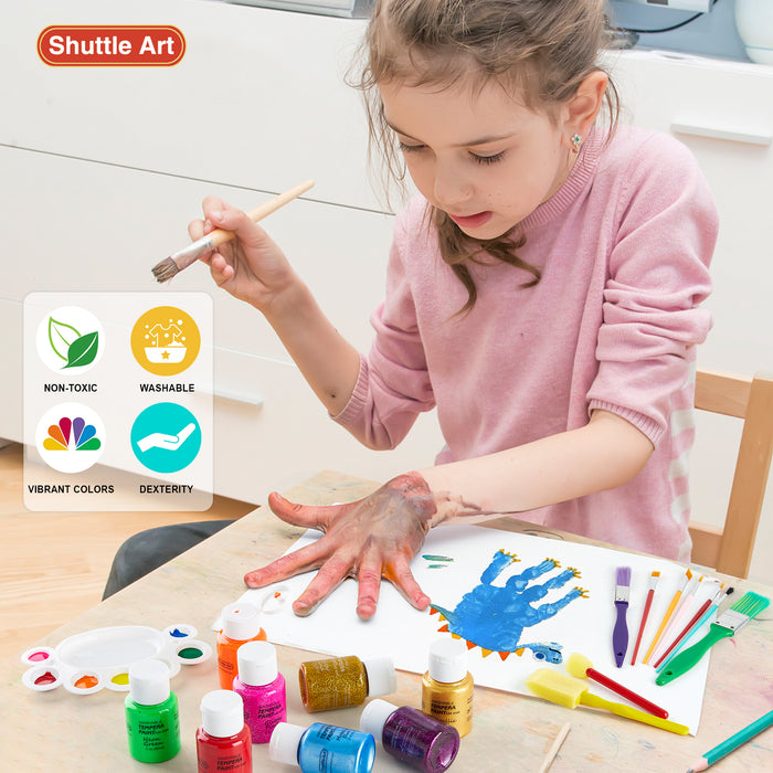  Washable Tempera Paint for Kids - Non Toxic Paint, 40