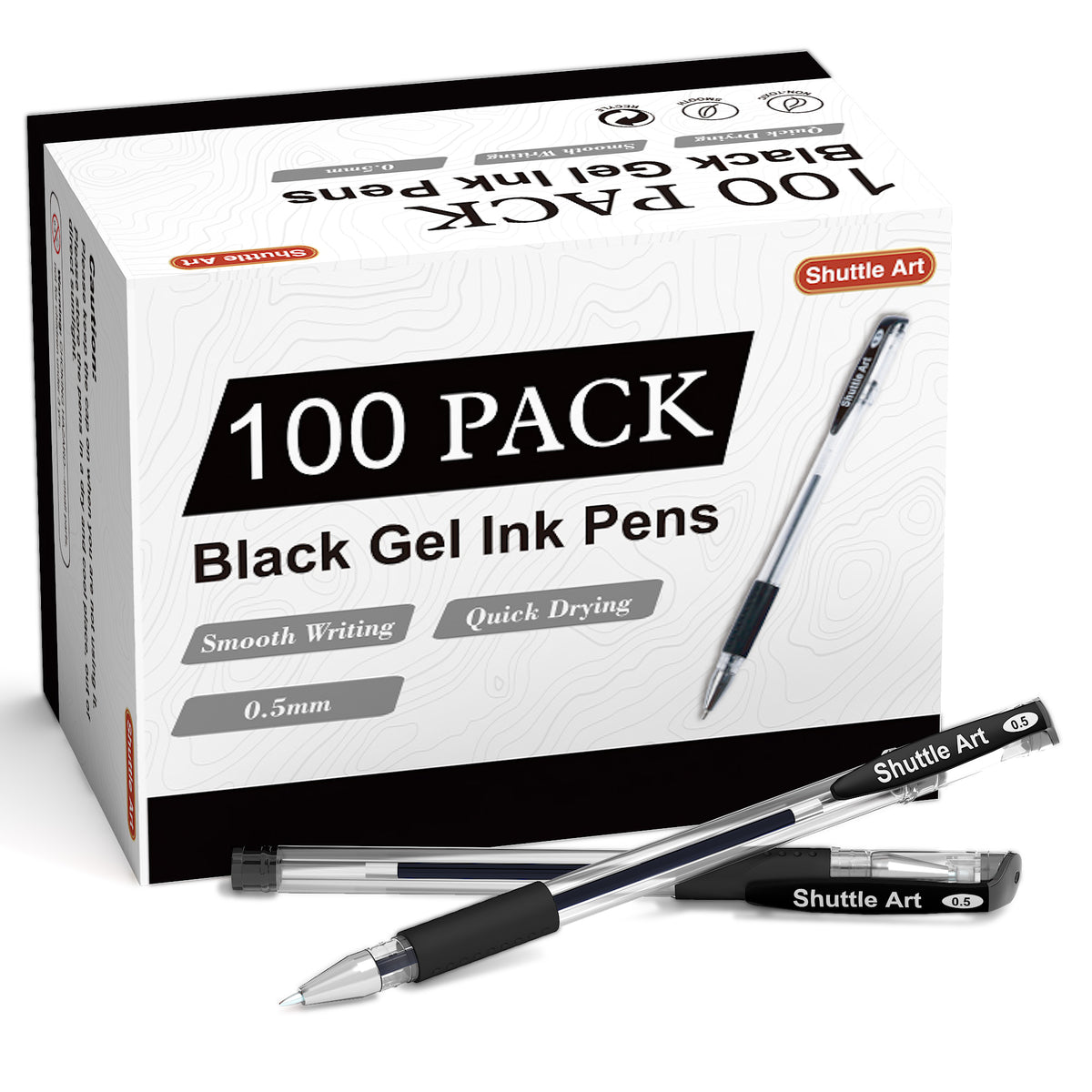 AGENDIT 100 Pack Artist Colored Gel Pen with Rotating Base, Bonus Blac —  CHIMIYA