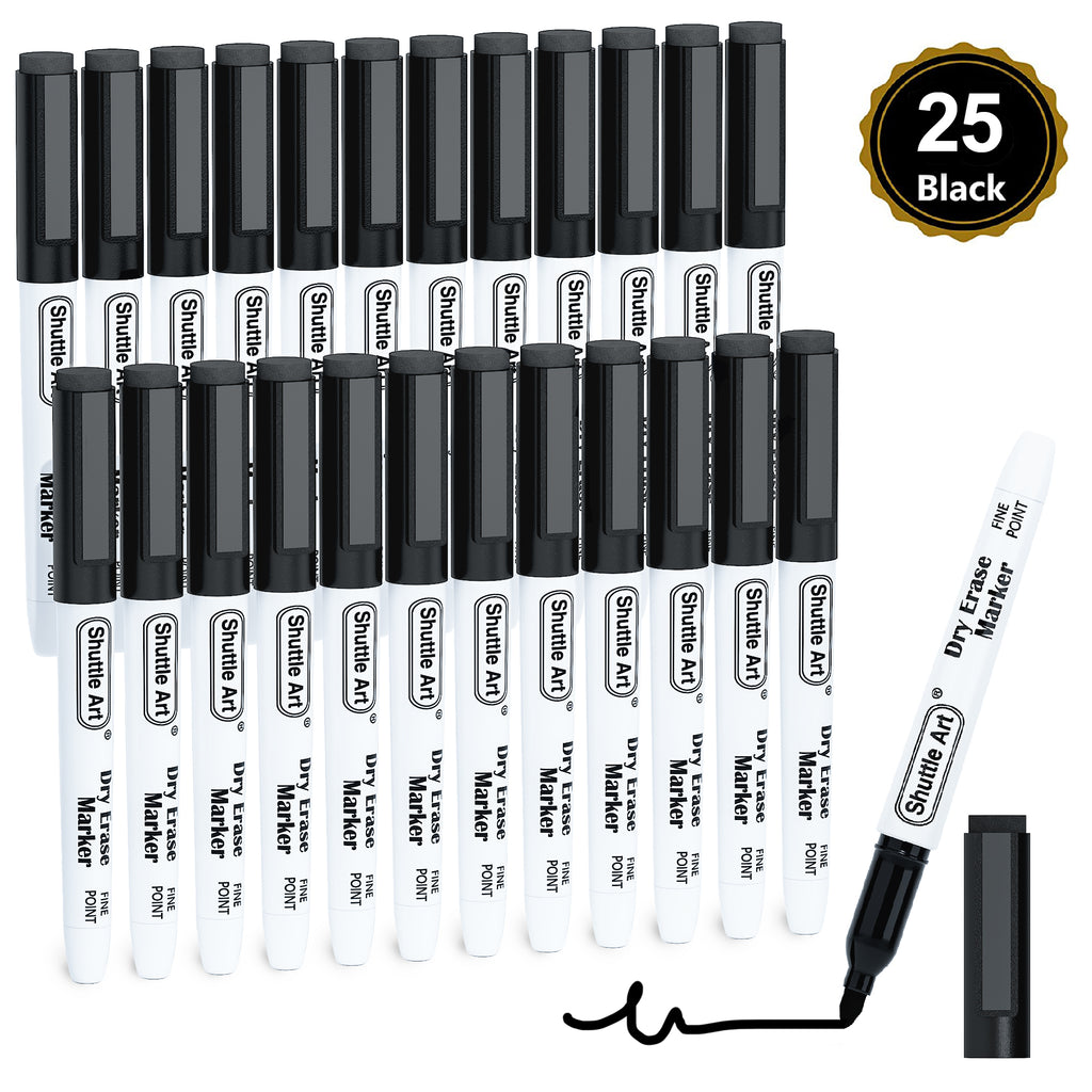 Shuttle Art Dry Erase Markers, 20 Pack 17 Colors Whiteboard Markers,Bundled  with 3 Extra Black,Fine Tip Dry Erase Markers for Kids,Perfect for Writing